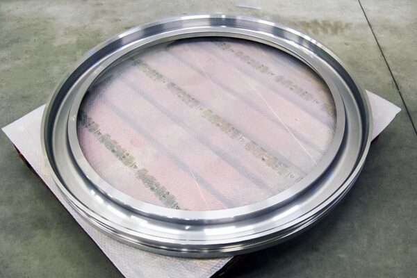 Ring turning work